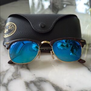 Ray-Ban Blue and Brown Sunglasses Classic Design polarized